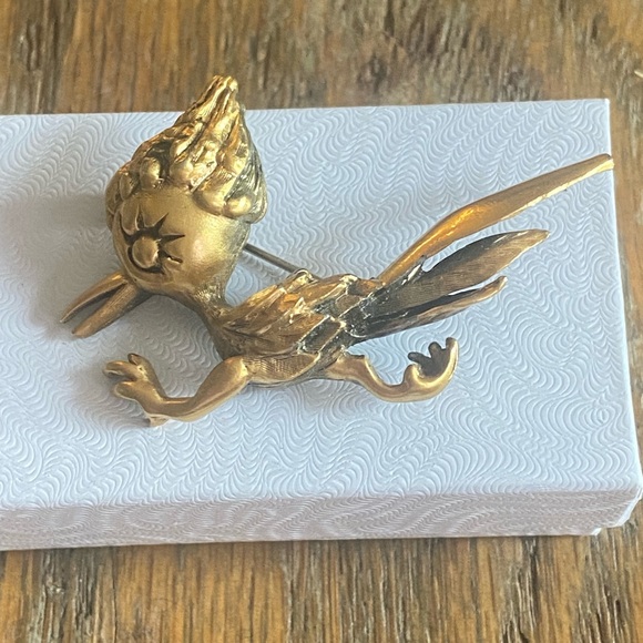 Vintage Gold Bird Brooch - Picture 3 of 5